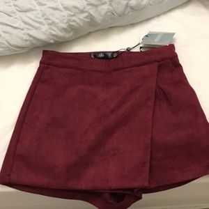 Misguided suede skirt
